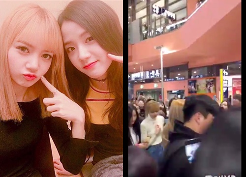 Fan cuồng xô đẩy cực mạnh vào Lisa và Jisoo tại sân bay khiến fan của Black Pink nổi giận