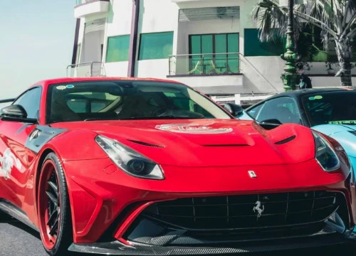 Ferrari F12 Berlinetta mang gói độ cực hiếm được chủ nhân đổi sang biển Vũng Tàu chuẩn bị đại hội siêu xe