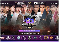 Hot Streamer và pro-player sẽ "sát cánh" cùng nhau với thể thức Squad 5 tại NimoTV PUBG All-Star