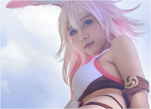 Ngọt ngào với cosplay Yae Sakura trong Honkai Impact 3