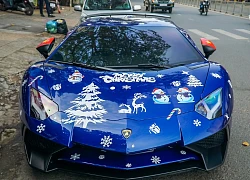 Lamborghini Aventador SV "độc" nhất Việt Nam dán decal mừng Giáng sinh