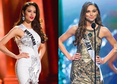 Xuất hiện 2 bản sao nét căng khiến khán giả cứ ngỡ Phạm Hương đi thi Miss Universe 3 lần