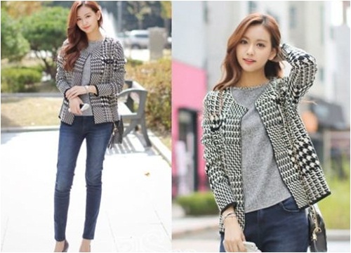 Áo khoác cardigan nữ dáng ngắn đẹp cho nàng nhỏ nhắn đông