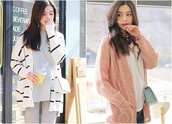 Áo khoác cardigan nữ hàn quốc đẹp nhìn là mê cho ngày đông