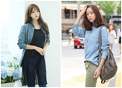 Áo sơ mi nữ denim đẹp cá tính khỏe khoắn dạo phố 2019