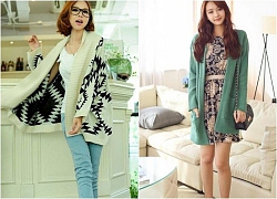 Chọn áo khoác len cardigan nữ đẹp cho ngày đi làm đông ấm áp