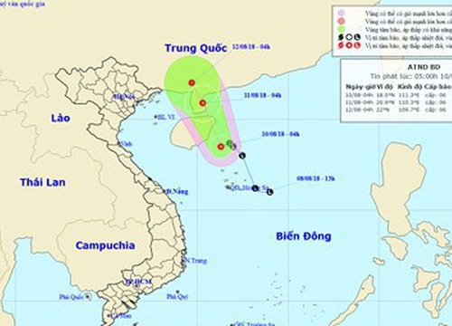 Công điện về việc ứng phó với áp thấp nhiệt đới