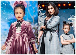 "Nguyệt thảo mai" catwalk chuyên nghiệp cùng con gái 7 tuổi giữa rừng tuyết cổ tích