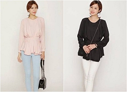 Tự tin khoe dáng với chiếc áo sơ mi nữ peplum đẹp miễn chê này