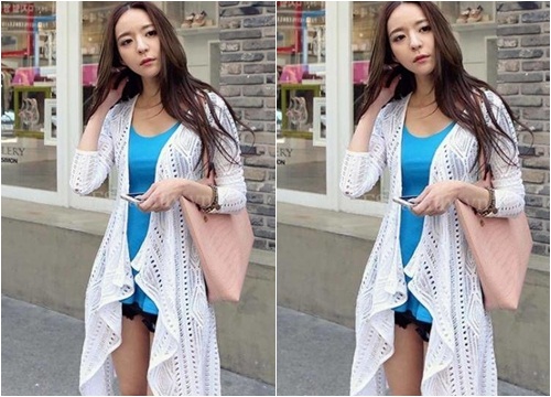 Xao xuyến với áo khoác cardigan nữ dáng dài đẹp dạo phố đông