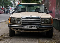 Xế cổ Mercedes-Benz 300D hơn 30 năm tuổi vẫn lăn bánh trên đường phố Hà Nội