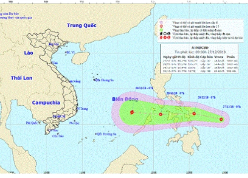 Xuất hiện áp thấp nhiệt đới mới gần biển Đông, có thể mạnh thành bão