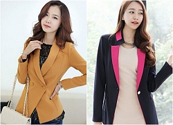 Áo khoác blazer nữ dáng ngắn đẹp cuốn hút tới công sở đông