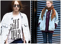 Áo khoác denim nữ oversize đẹp điểm nhấn mới cho gu thời trang đông 2019