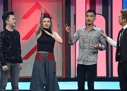 Cao Thái Hà bị nhan sắc của Song Luân và Quang Đại làm lu mờ tại gameshow