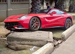 Siêu xe Ferrari F12 Berlinetta "tứ quý" 3 gặp tai nạn ở Campuchia vào ngày đầu tiên của năm 2019