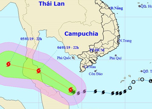 Bão số 1 gây gió giật cấp 11, sóng biển cao đến 5 m