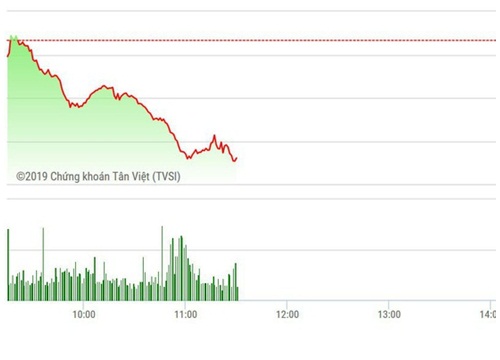 Chứng khoán sáng 3/1: Thị trường rực đỏ, VN-Index thủng 880 điểm