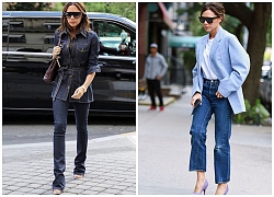 5 cách diện jeans sang trọng của Victoria Beckham