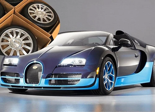 Bán 4 bánh xe Bugatti Veyron cũ đủ tiền mua một chiếc... Mercedes "đập hộp"