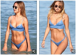 Kimberley Garner quyến rũ với áo tắm màu xanh