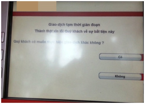 Sẽ xử phạt ngân hàng nếu để ATM thiếu tiền, không hoạt động