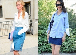 Cuốn hút với chân váy denim đẹp tôn vòng mông đầy đặn xuân hè 2019