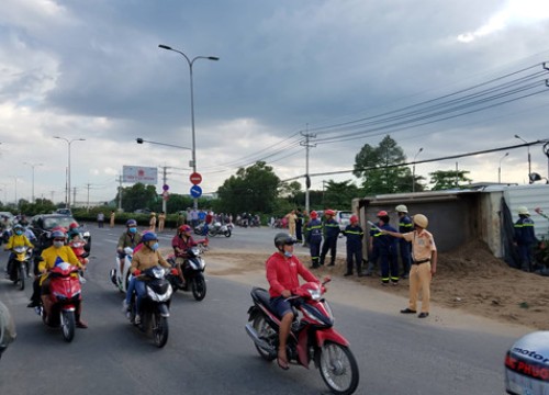 'Hung thần' xe ben tông 2 xe máy, 1 người chết gần cầu An Hạ