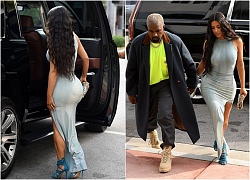 Kim Kardashian diện váy ôm sát đến ngạt thở lộ cả quần định hình