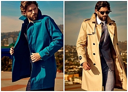 Những mẫu áo khoác trench coat nam mang sắc màu nổi bật giúp cho các chàng trẻ trung trong mùa thời trang đông