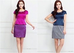 Váy peplum đẹp xuân hè 2019 cho nàng công sở khoe dáng chuẩn