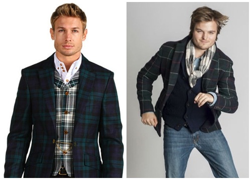 Áo sơ mi nam họa tiết tartan cổ điển