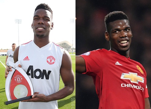 Paul Pogba khoe danh hiệu cầu thủ xuất sắc nhất tháng 12 ở Dubai