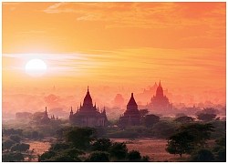 Bình minh huyền diệu trên thành cổ Bagan