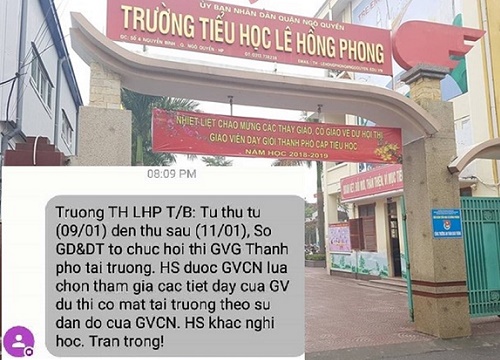 Giáo viên thi dạy giỏi cấm học sinh kém: "Cái tát" vào bệnh thành tích