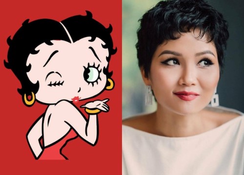 Khoe ảnh tóc xoăn má phính, H'Hen Niê được fan toàn thế giới ví như cô nàng gợi cảm Betty Boop