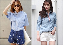 4 cách mặc áo sơ mi denim sao cho chất lừ