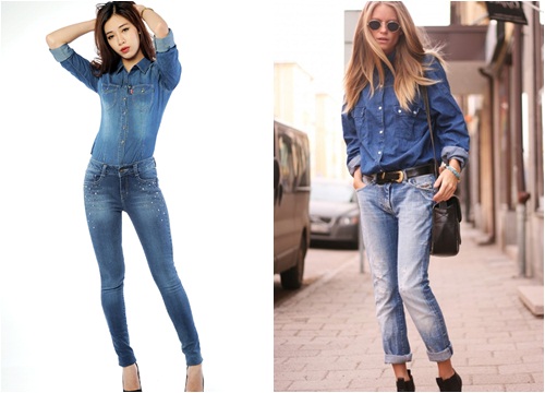 Cách mặc cả cây denim jean đẹp đúng chuẩn nơi công sở