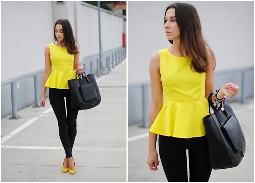 Những điều cần lưu ý khi mặc áo peplum