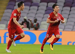 Quang Hải ăn mừng cực nhiệt khi tái hiện siêu phẩm cầu vồng tại Asian Cup 2019