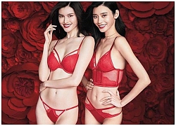 Siêu mẫu Ming Xi, Sui He gợi cảm với bra đỏ rực đón Tết