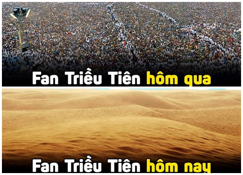 Ảnh chế dân mạng Việt trở thành fan đội Triều Tiên sau trận đêm qua