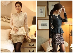 Váy áo peplum công sở Hàn Quốc cực đẹp cho bạn nữ khoe dáng xinh thanh lịch thời trang