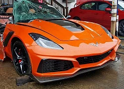 Chevrolet Corvette ZR1 2019 hư hỏng nặng nhưng vẫn trong tình trạng "đã bán"