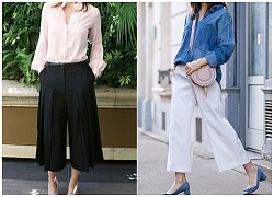 ĐỪNG MẶC quần lửng ống rộng (Culottes) khi chưa có 10 loại áo sau đây