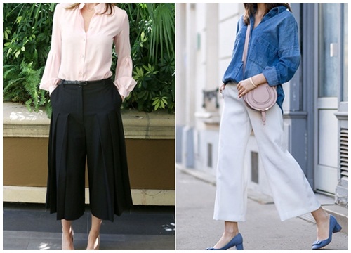 ĐỪNG MẶC quần lửng ống rộng (Culottes) khi chưa có 10 loại áo sau đây