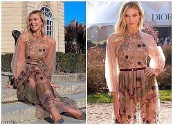 Karlie Kloss khoe dáng tuyệt mỹ với váy xuyên thấu