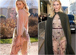 Karlie Kloss khoe khéo thân với váy xuyên thấu