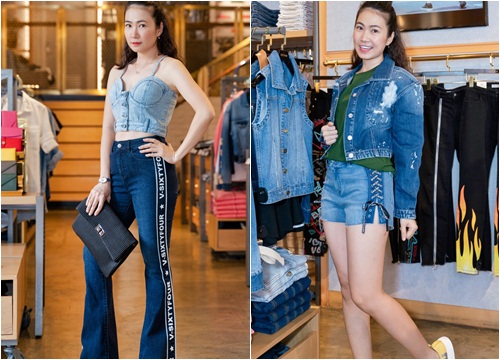 MC Thanh Thảo Hugo "đổi gió" phong cách cùng Jean/Denim VSixtyfour