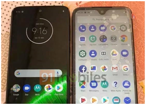 Moto G7 bất ngờ lộ ảnh thực tế, xác nhận có màn hình giọt nước và camera sau kép